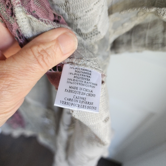 Artsy Eclectic Minkas Lace Duster Sz Small - Picture 9 of 14